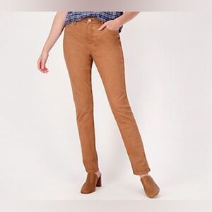 NEW Candace Cameron Bure Pacific Straight Jeans Desert Ochre tan